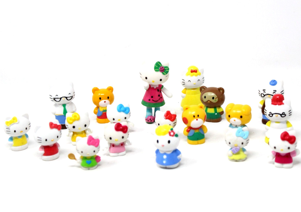 Sanrio Hello Kitty 1.5" 2" PVC Figures Lot of 19